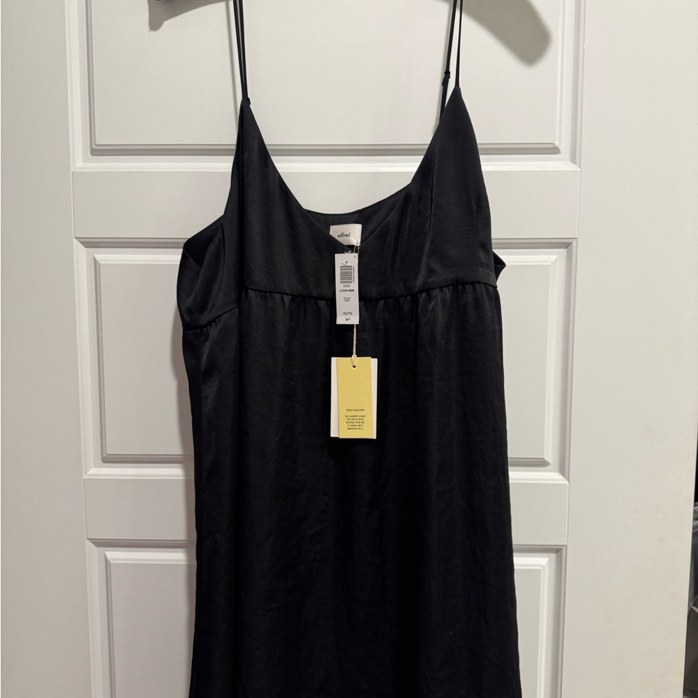 Aritzia 2X Black Slip Dress
